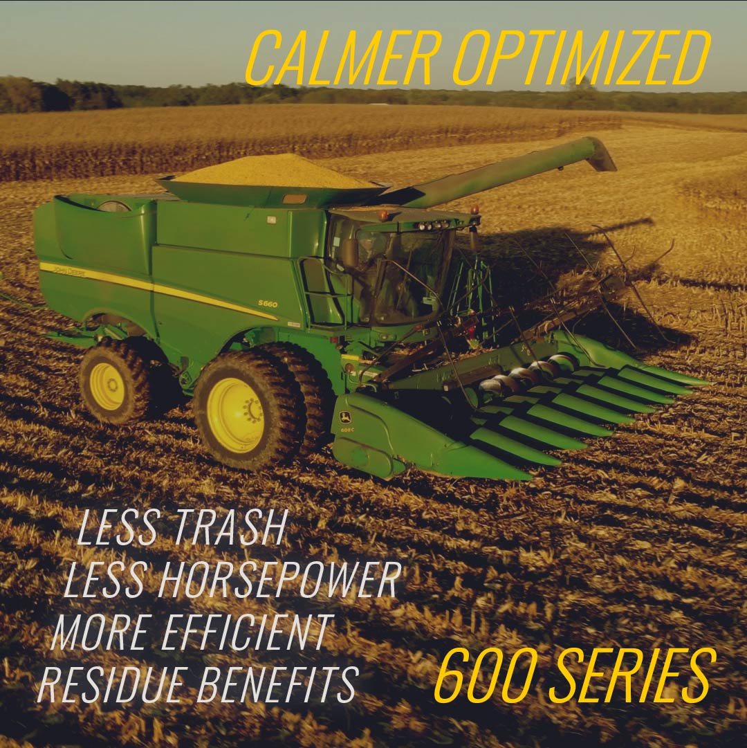 Calmer BT Chopper Optimized 600 series corn heads deere & co