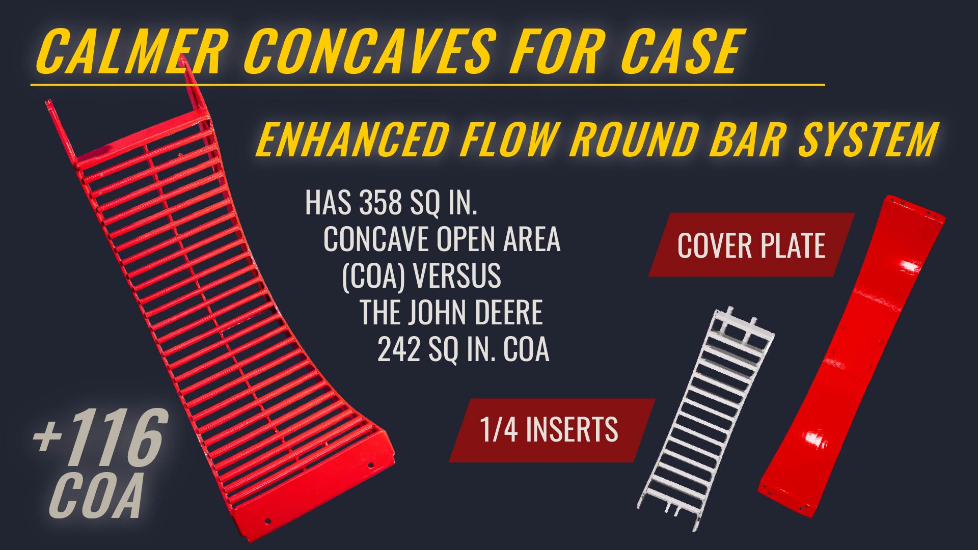calmer combine concaves case ih replacement upgrade
